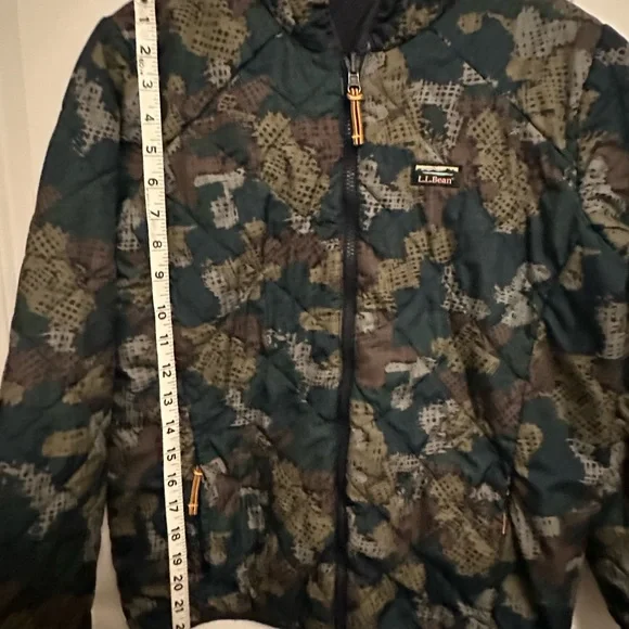 L.L. Bean Camouflage Reversible Jacket Boys Large - Picture 9 of 15